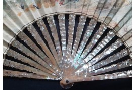 Gallantry,  fan by Jeanne Cahulle for Alexandre, late 19th century