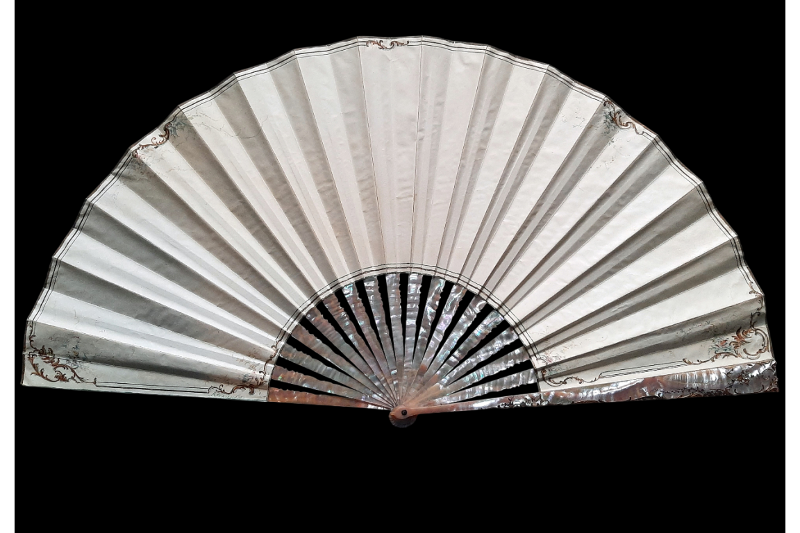 Gallantry,  fan by Jeanne Cahulle for Alexandre, late 19th century