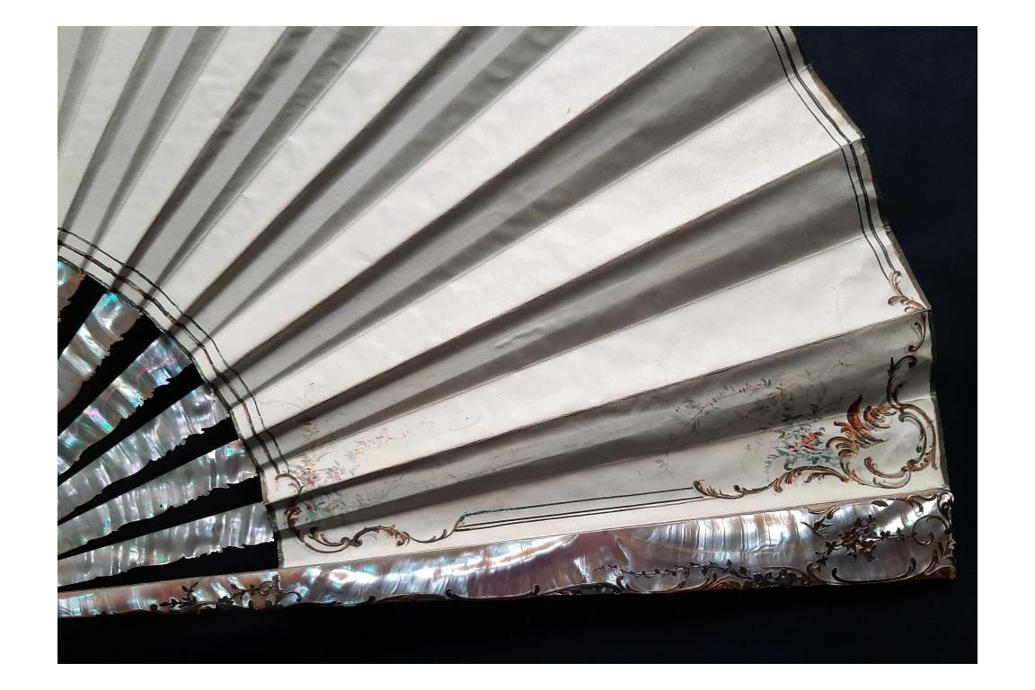 Gallantry,  fan by Jeanne Cahulle for Alexandre, late 19th century