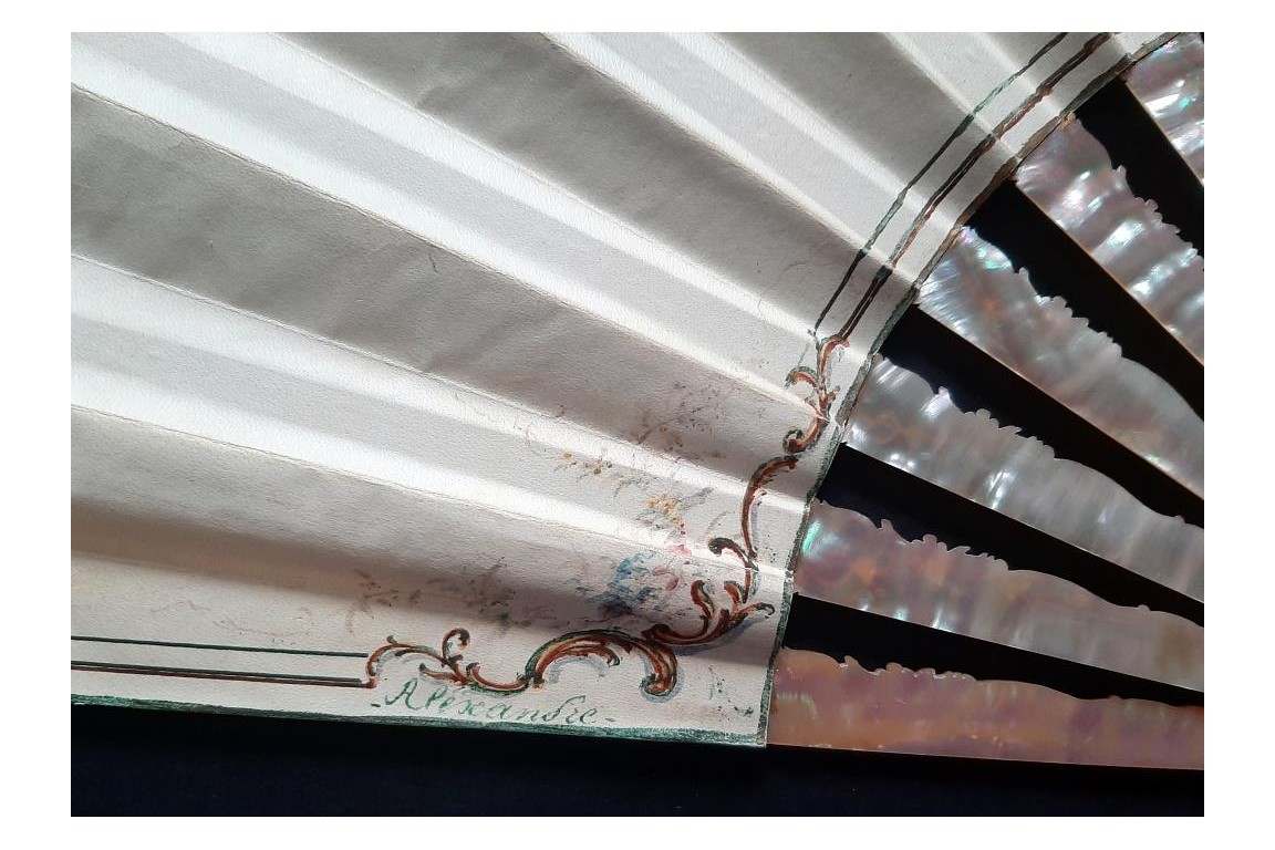 Gallantry,  fan by Jeanne Cahulle for Alexandre, late 19th century