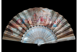 La fête champêtre, éventail attribué à Marie Bonheur pour Alexandre, vers 1865-70