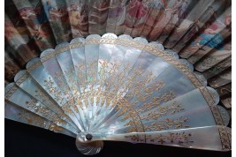 La fête champêtre, éventail attribué à Marie Bonheur pour Alexandre, vers 1865-70