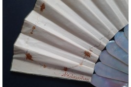 La fête champêtre, éventail attribué à Marie Bonheur pour Alexandre, vers 1865-70