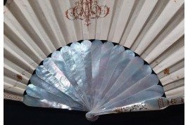 La fête champêtre, éventail attribué à Marie Bonheur pour Alexandre, vers 1865-70