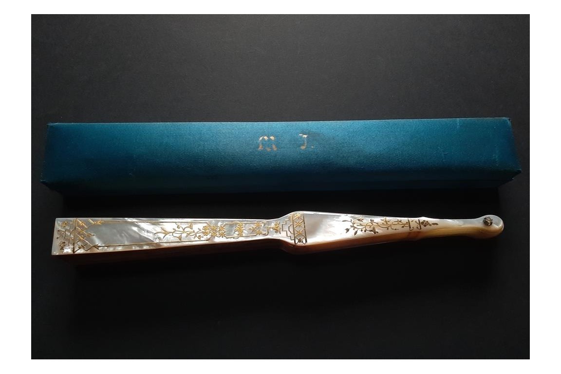 La fête champêtre, éventail attribué à Marie Bonheur pour Alexandre, vers 1865-70