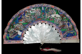 Mother of pearl, Chinese fan from Canton, 19th century