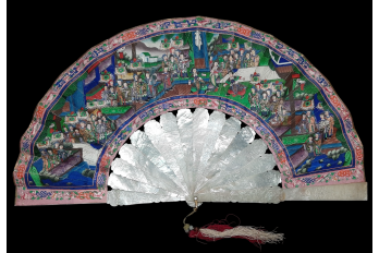 Mother of pearl, Chinese fan from Canton, 19th century