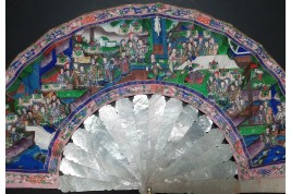 Mother of pearl, Chinese fan from Canton, 19th century
