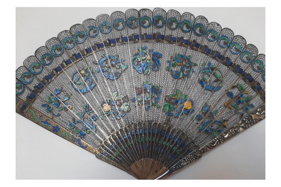Filigranne, éventail chinois XIXe siècle
