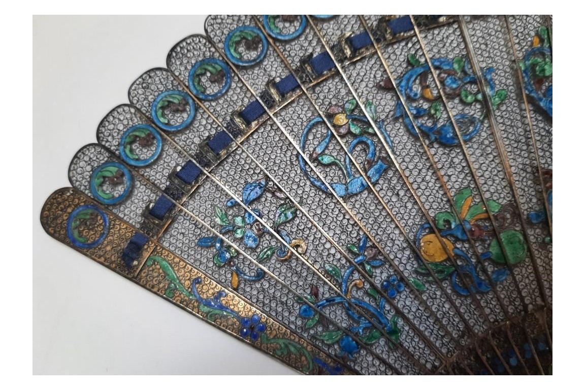Filigree, chinese fan, 19th century