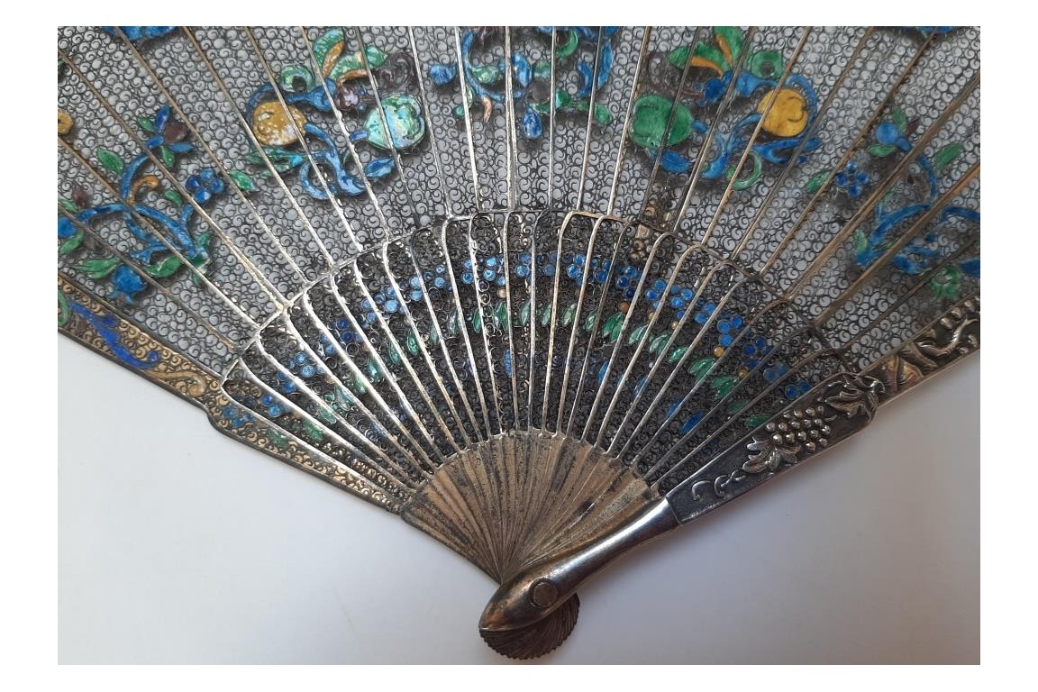 Filigranne, éventail chinois XIXe siècle