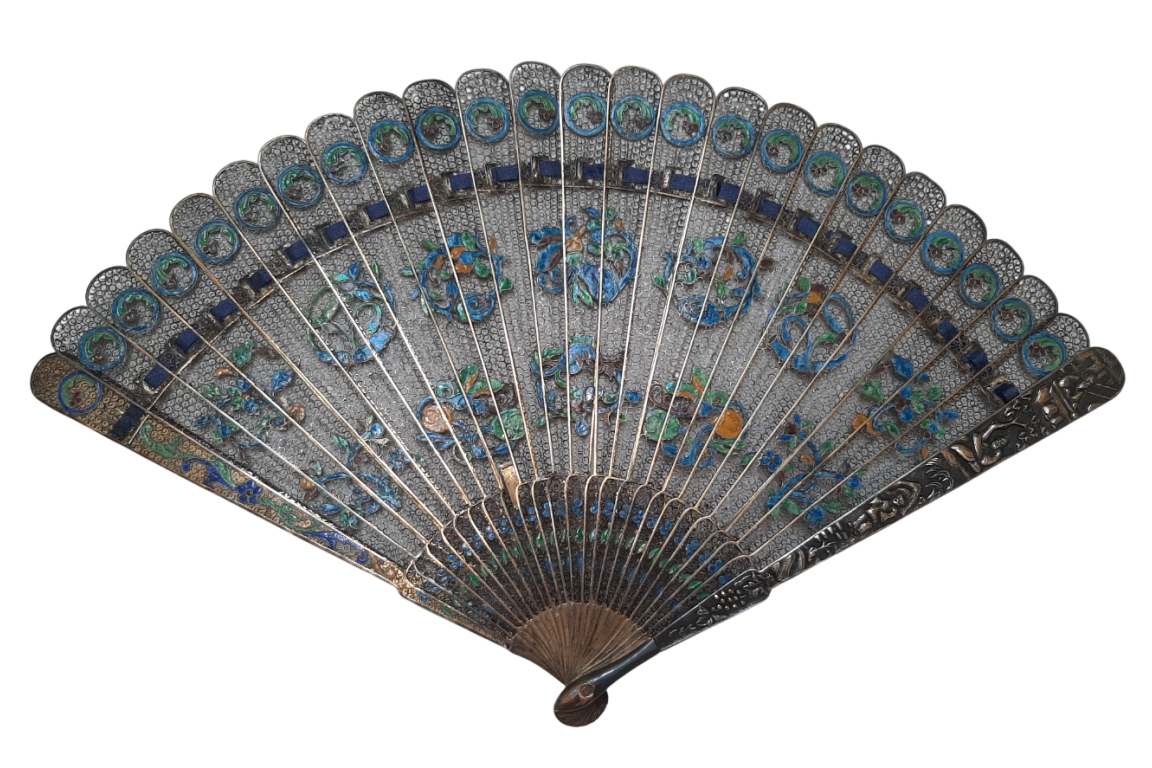 Filigranne, éventail chinois XIXe siècle