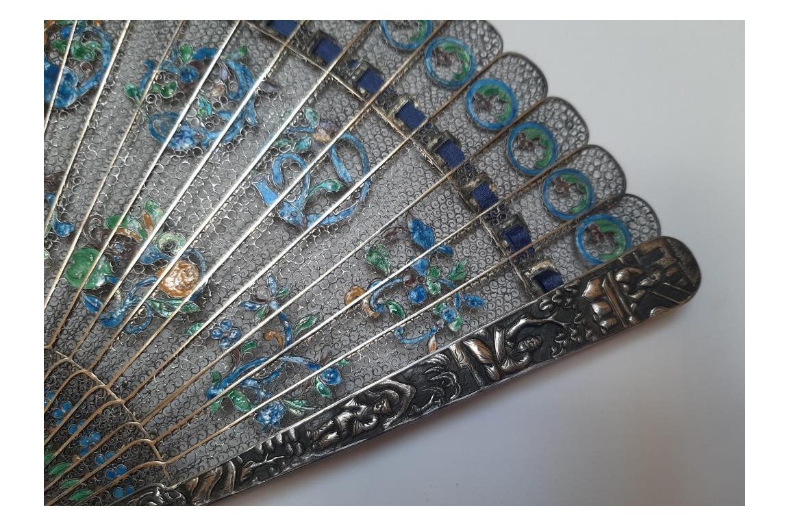 Filigree, chinese fan, 19th century