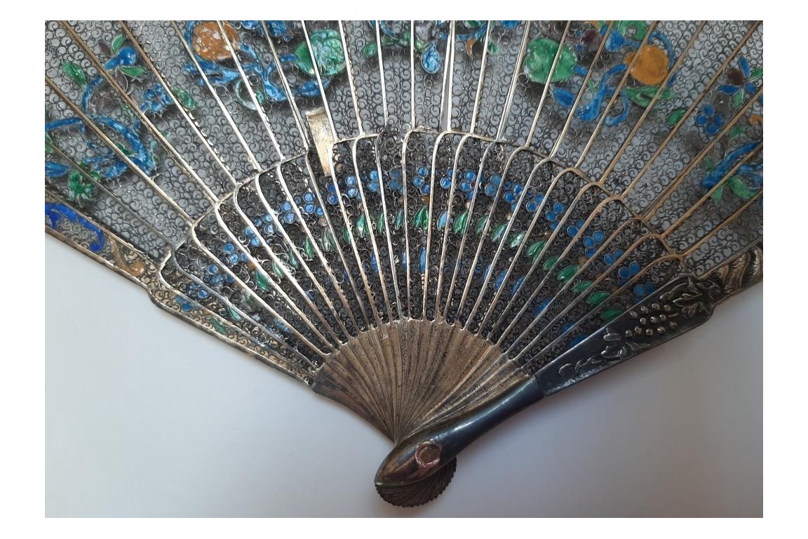 Filigranne, éventail chinois XIXe siècle