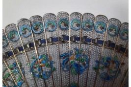 Filigranne, éventail chinois XIXe siècle