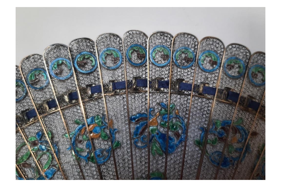 Filigranne, éventail chinois XIXe siècle