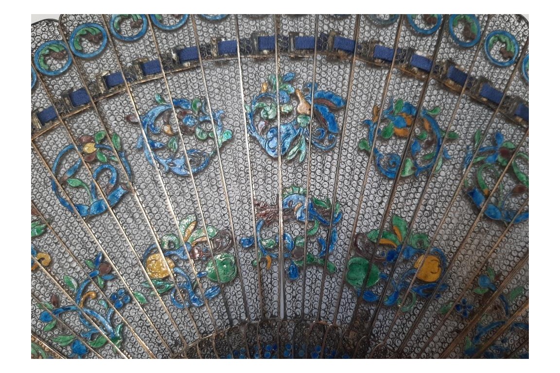 Filigranne, éventail chinois XIXe siècle