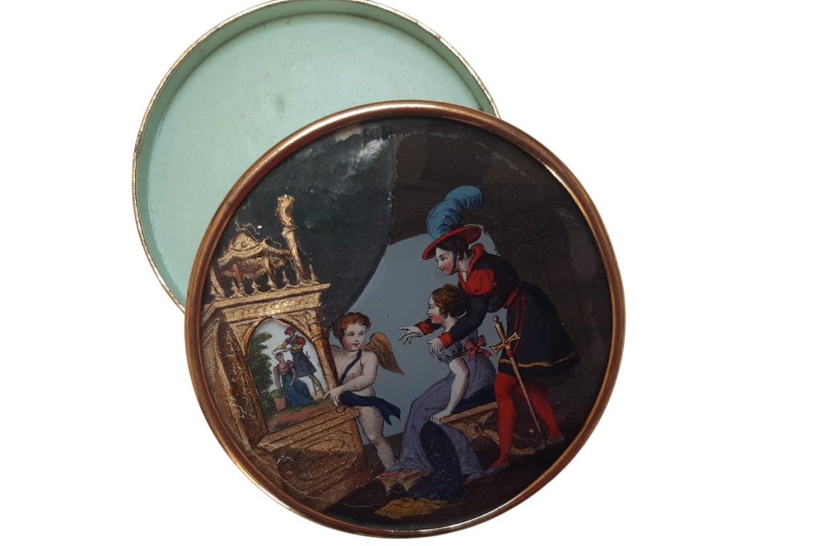 Les étapes de l’amour, boite à système vers 1835