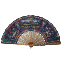 Golden and silver, Chinese fan, 19th century