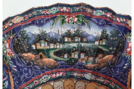 Golden and silver, Chinese fan, 19th century