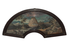 Devise au volcan, feuille d'éventail vers 1700