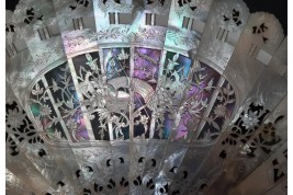 Pearl flowers, late 19 th century fan