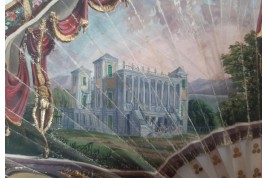 Villa palladienne en Italie, éventail vers 1825-30