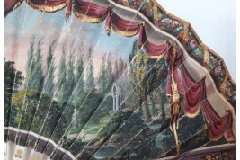 Villa palladienne en Italie, éventail vers 1825-30