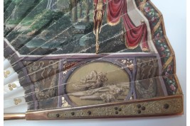 Villa palladienne en Italie, éventail vers 1825-30