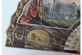 Palladian villa in Italy, fan circa 1825–30