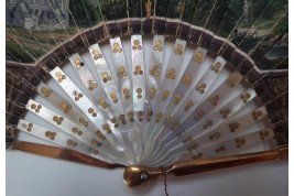 Palladian villa in Italy, fan circa 1825–30