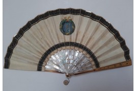 Villa palladienne en Italie, éventail vers 1825-30