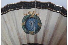 Palladian villa in Italy, fan circa 1825–30