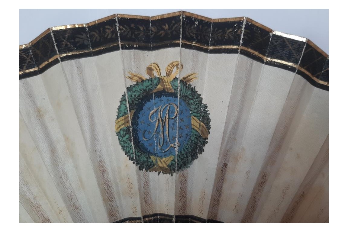 Palladian villa in Italy, fan circa 1825–30