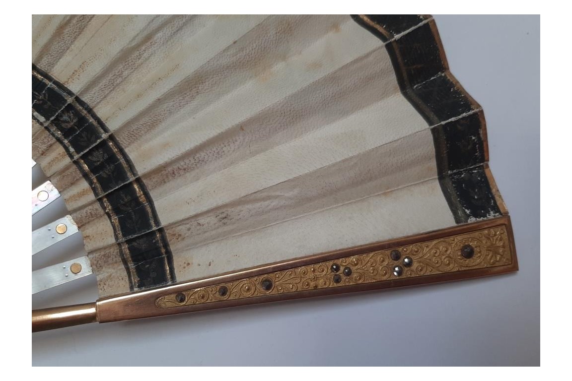 Villa palladienne en Italie, éventail vers 1825-30