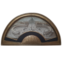 Piazza San Pietro, Grand Tour fan leaf, late 18th century