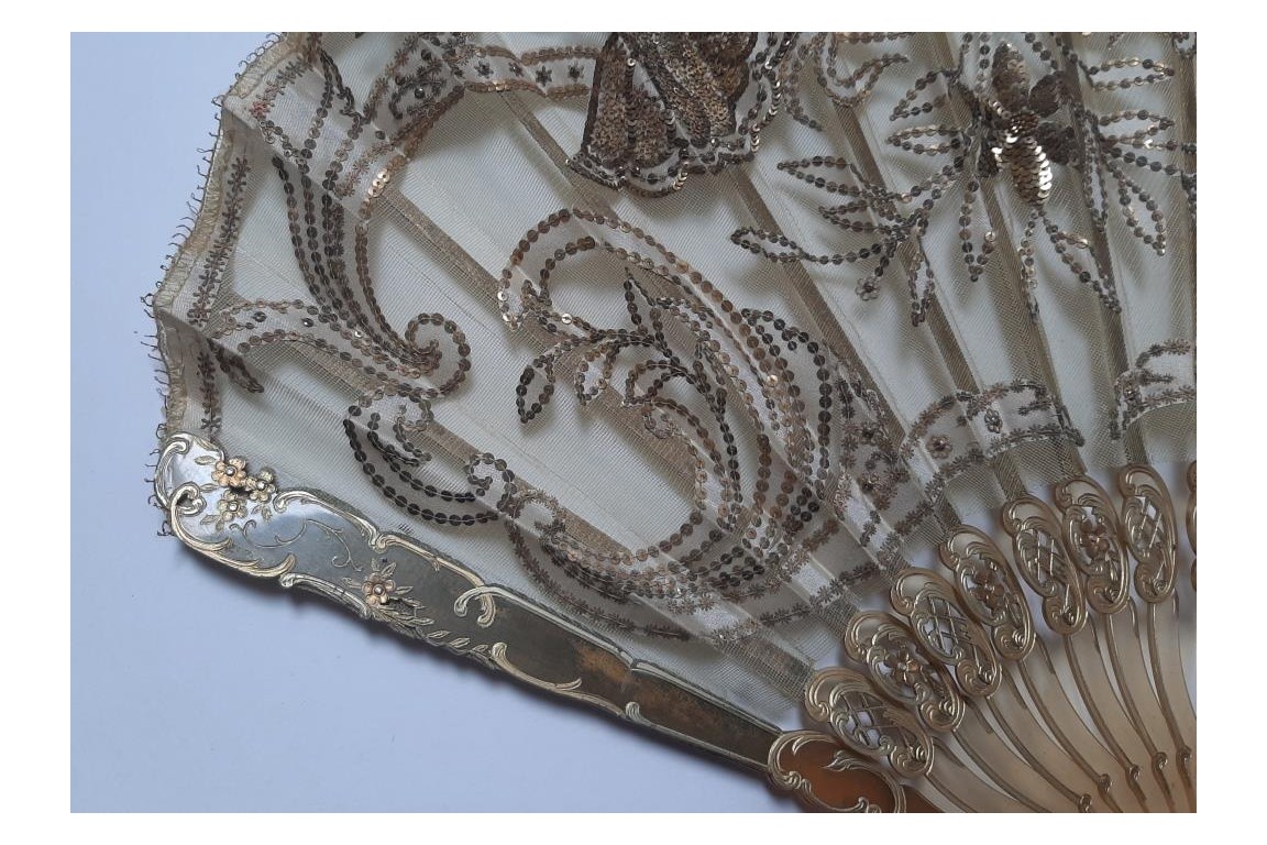 Duvelleroy noeud coffret vert fleurs