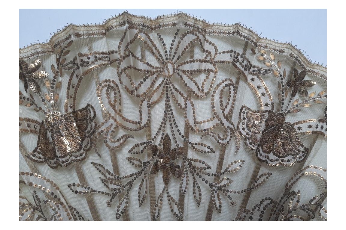 Duvelleroy noeud coffret vert fleurs