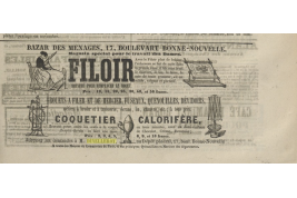 Duvelleroy, le filoir. Invention de 1841