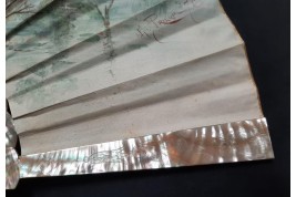 Faucon, L'amour vertueux et persévérant. Éventail de E. Prieur vers 1870-80