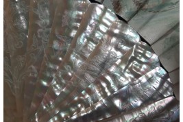 Faucon, virtuous and persevering love. Fan by E. Prieur, circa 1870–80