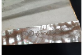 Faucon, L'amour vertueux et persévérant. Éventail de E. Prieur vers 1870-80