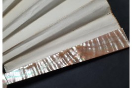 Faucon, virtuous and persevering love. Fan by E. Prieur, circa 1870–80