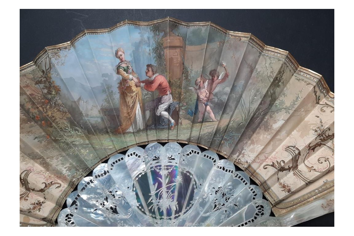 Kees, Love is coming. Fan, circa 1870–80