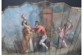 Kees, l'amour va tirer. Éventail vers 1870-80