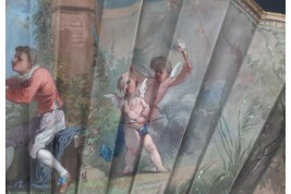 Kees, l'amour va tirer. Éventail vers 1870-80