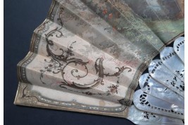 Kees, l'amour va tirer. Éventail vers 1870-80