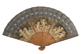 Kees, angels. Early 20th century fan