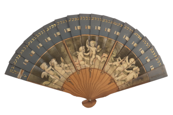 Kees, angels. Early 20th century fan