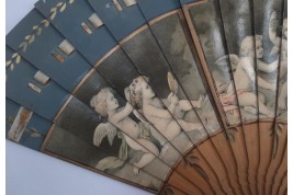 Kees, angels. Early 20th century fan